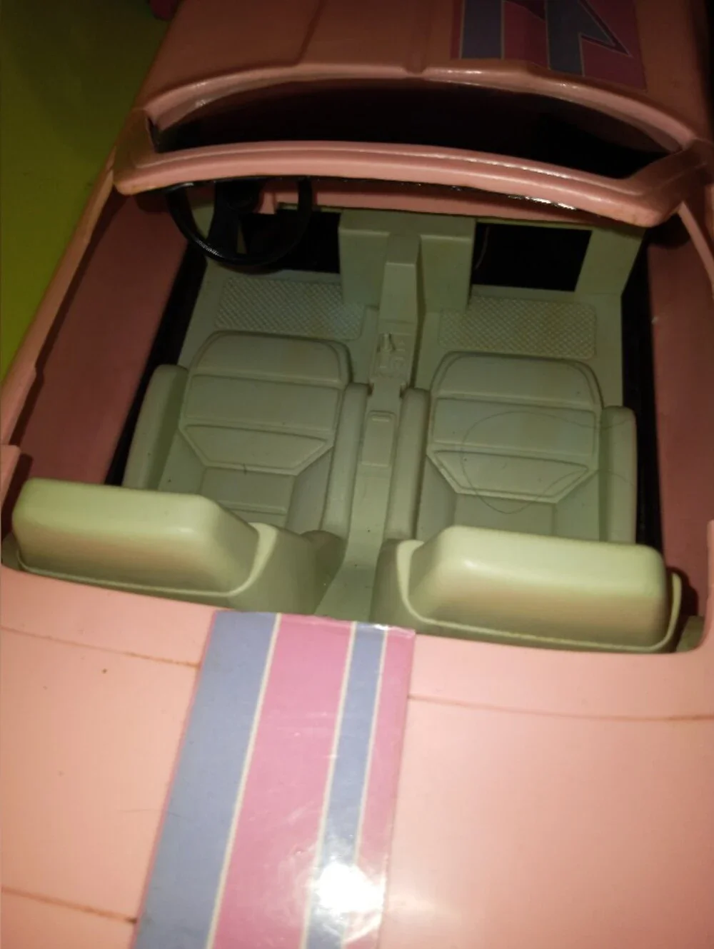 Super Turbo Doll Car  Pink Corvette